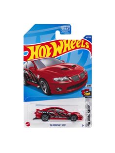 Машинка Hot Wheels коллекционная (оригинал) 06 PONTIAC GTO красный