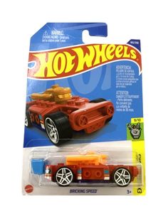 Машинка Hot Wheels коллекционная (оригинал) BRICKING SPEED красный/оранжевый