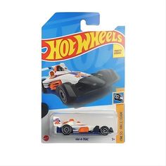 Машинка Hot Wheels легковая машина HKK30 металлическая HW-4-Trac белый;синий