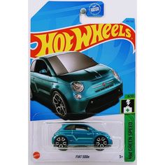 Машинка Hot Wheels легковая машина HKH59 металлическая FIAT 500e темно бирюзовый