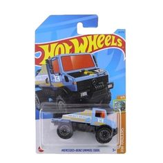 Машинка Hot Wheels грузовик HKJ99 металлическая Mercedes-Benz Unimog 1300L