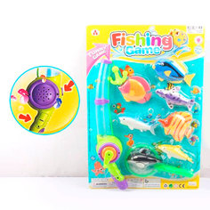 Игровой набор Veld Co C0025 Рыбалка с магнитным спиннингом, 9 предметов, звук, свет