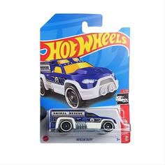 Машинка Hot Wheels скорая помощь HKJ20 металлическая Rescue Duty синий;белый