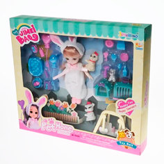 Игровой набор Veld co Кукла с питомцами и аксессуарами, 16 см K0084