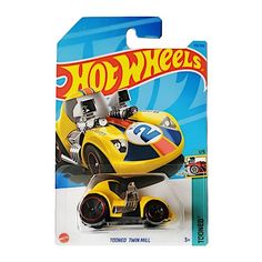 Машинка Hot Wheels багги HKJ84 металлическая Tonned Twin Mill желтый