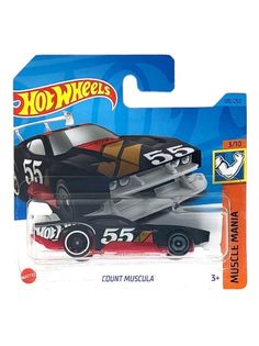 Машинка Hot Wheels легковая машина HKJ51 металлическая COUNT MUSCULA черный