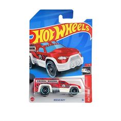 Машинка Hot Wheels скорая помощь HKK70 металлическая Rescue Duty красный;белый