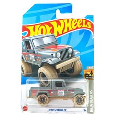 Машинка Hot Wheels HKG78 металлическая Jeep Scrambler серебристый