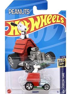 Машинка Hot Wheels багги HKH10 металлическая SNOOPY красный