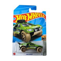 Машинка Hot Wheels внедорожник HKG77 металлическая Sand Burner салатовый