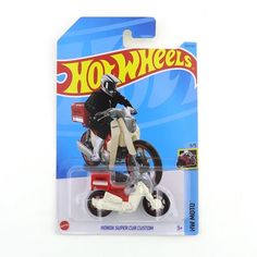 Машинка Hot Wheels мотоцикл HKG43 металлическая Honda Super Cub Custom