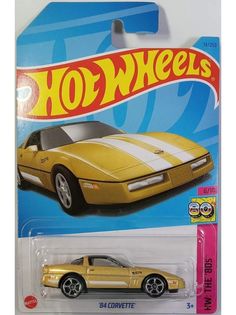 Машинка Hot Wheels легковая машина HKG83 металлическая 84 CORVETTE золотистый