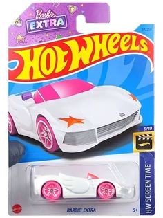 Машинка Hot Wheels легковая машина HKH11 металлическая BARBIE EXTRA белый