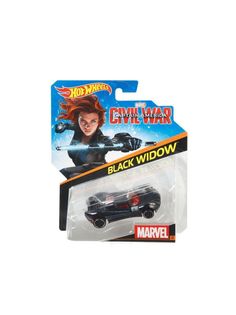 Машинка Hot Wheels легковая машина DHH60 MARVEL BLACK WIDOW черный DHH60