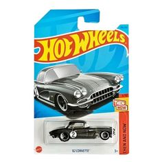 Машинка Hot Wheels легковая машина HKJ42 металлическая 62 Corvette серый