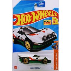 Машинка Hot Wheels легковой транспорт HKK37 металлическая RALLY SPECIALE белый;зеленый