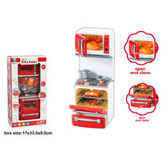 Игровой набор HYL Кухонная мебель, с плитой, аксессуары, 7 предметов HYL 66081