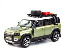 Машинка металлическая Элемент Land Rover Defender 1:24 green
