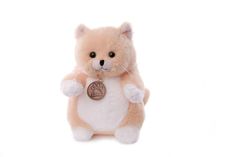 Мягкая игрушка Lapkin Толстый кот 20 см персиковый