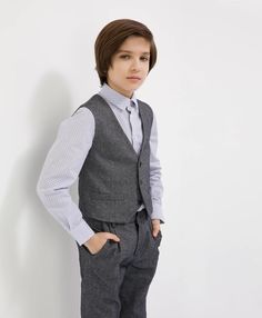 Жилет детский Gulliver 200GSBC4705, серый, 170