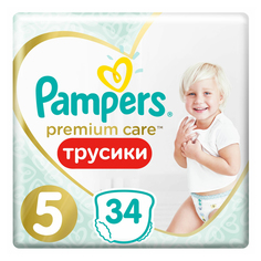 Подгузники-трусики Pampers Premium Care Pants 5 (12-17 кг) 34 шт