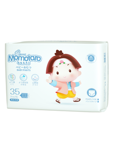 Детские подгузники-трусики Momotaro 17+кг размер 7/XXXL 35шт