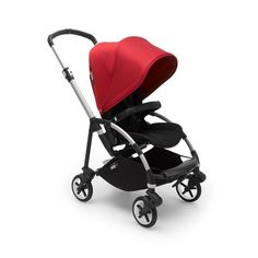 Коляска прогулочная Bugaboo Bee6 base шасси Alu/Black/Red 500302ZW01/500305RD01