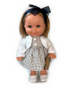 Кукла Lamagik Бетти в пестром платье и белой кофточке, 30 см 31114