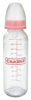 Бутылочка Сказка 250 мл, стекло в ассортименте