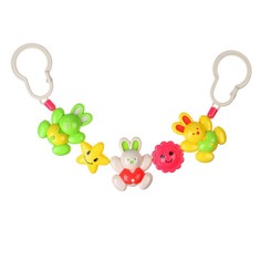 Растяжка на коляску, кроватку Крошка Я Зайчики, 3 игрушки, размер 45-77