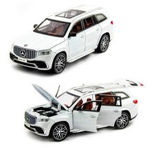 Машинка металлическая Элемент Mercedes-benz GLS63 AMG 1:24, white