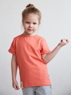 Футболка детская Minidino Т-Д-001, коралл, 104