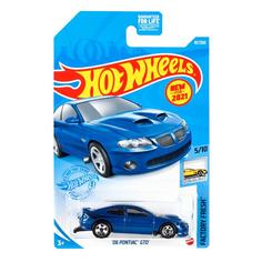 Машинка Hot Wheels коллекционная 06 PONTIAK GTO синий GTB72