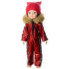 Одежда КуклаПупс для куклы Paola Reina 34см Зимний комбинезон красный и шапка