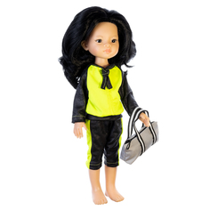 Одежда Кукла Пупс для куклы Paola Reina 34см Спортивный костюм салат с сумкой КуклаПупс