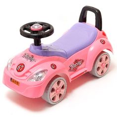 Машина каталка Нижегородская игрушка Толокар SPORT CAR Розовая 159
