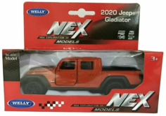 Машинка Welly JEEP GLADIATOR 1:34-39 оранжевый 43788