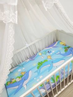 Простынь на резинке на матрас "Кит и Кот" 120*60см No Brand