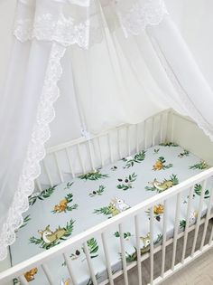Простынь на резинке на матрас "Шишкин лес" 120*60см No Brand