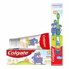 Набор детский Colgate Доктор Заяц Зубная паста Апельсин 3-5 лет + Зубная щетка 2-5 лет суп
