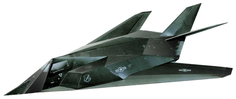 Сборная модель из картона Серия: Авиация. Масштаб 1/72. Малозаметный ударный самолет F-117 Умная Бумага