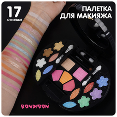 Набор детской декор. косметики Bondibon Eva Moda, BOX 17х17х4 см; тени для век-12шт.6,48г