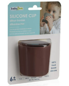 Силиконовый стакан для детей BabyJem Mocha 714