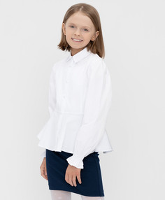 Блузка детская Button Blue 222BBGS22070200 цв.белый р.146