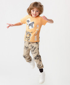 Брюки детские Button Blue 123BBBMC56103913, бежевый, 122