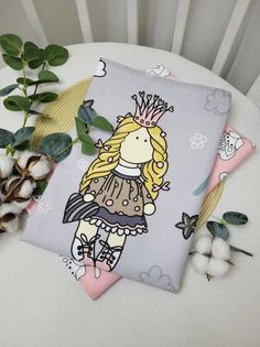 Набор пеленок непромокаемых "Принцесса на сером" 2шт 70*100см No Brand