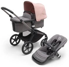 Детская коляска 2 в 1 Bugaboo Fox5 на шасси Grey Grey Melange Morning pink