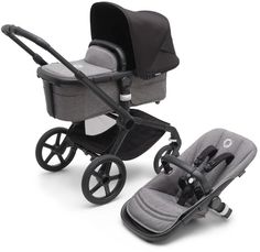 Детская коляска 2 в 1 Bugaboo Fox5 на шасси Black Grey Midnight black