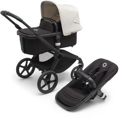 Детская коляска 2 в 1 Bugaboo Fox5 на шасси Black Midnight black Misty white