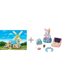 Игровой набор Sylvanian Families Windmill и Weekend Travel Set